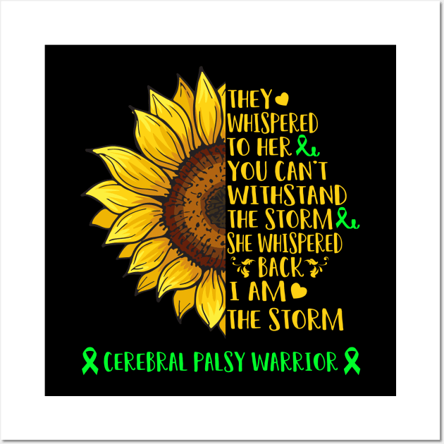 Cerebral Palsy Awaneress Support Cerebral Palsy Gifts Wall Art by ThePassion99